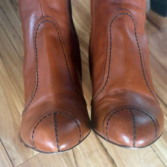 Louis Vuitton Tan Leather Heeled Boots - Picture 7 of 15